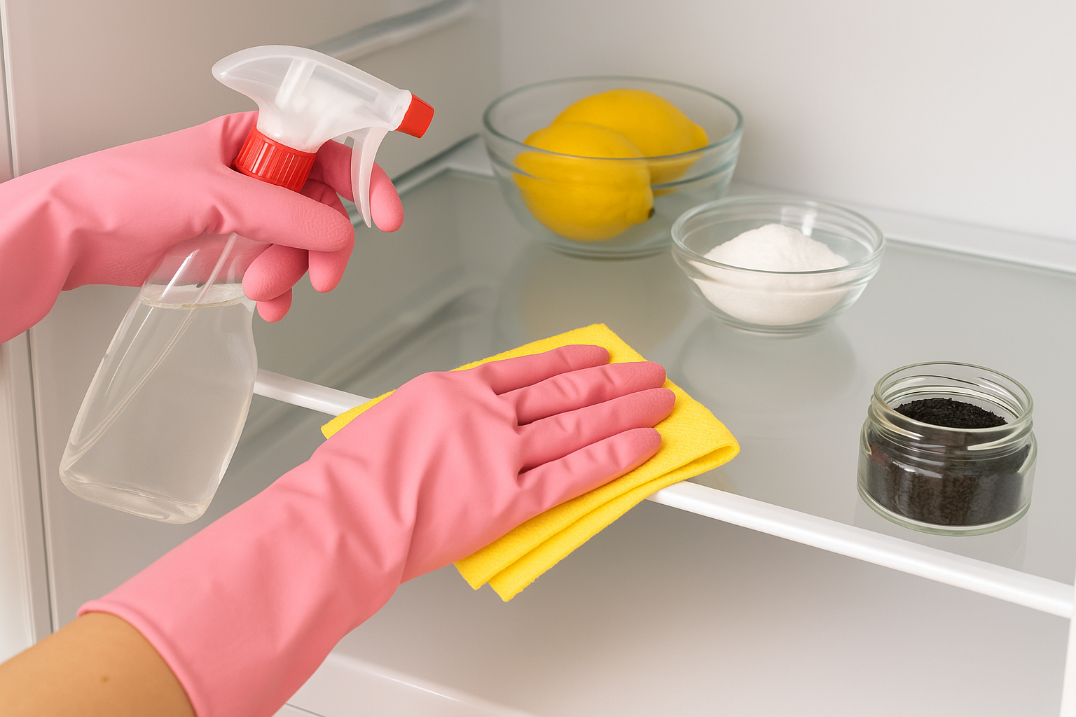 Como tirar cheiro ruim da geladeira com bicarbonato e limão